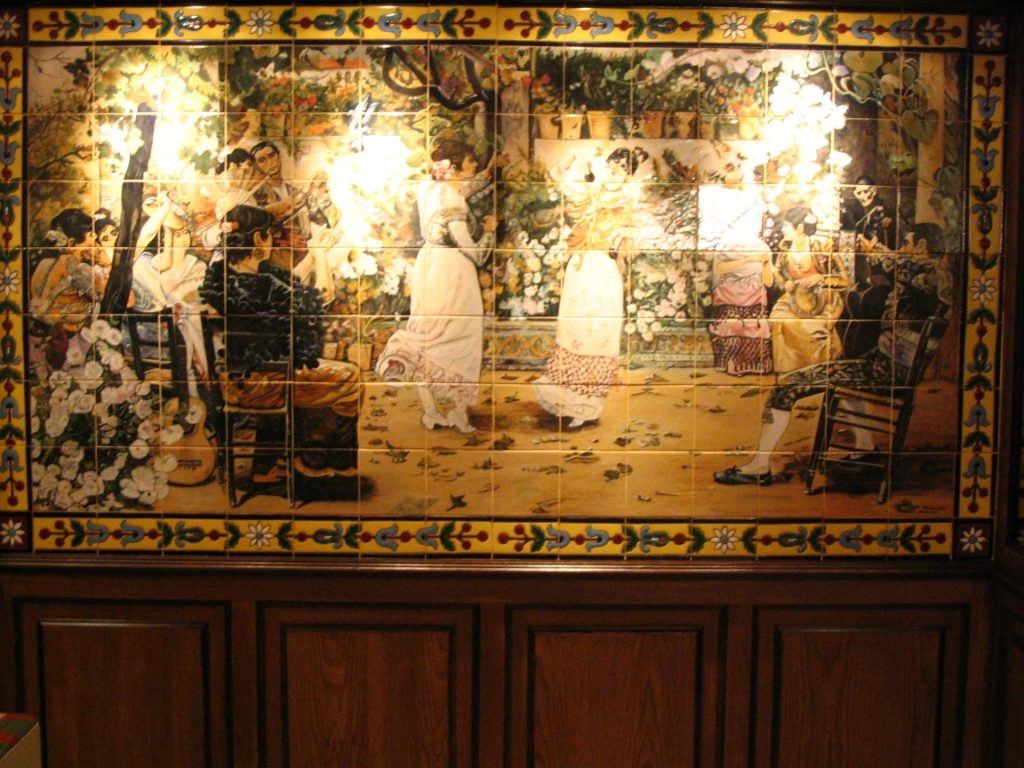 Mural de baile tradicional español